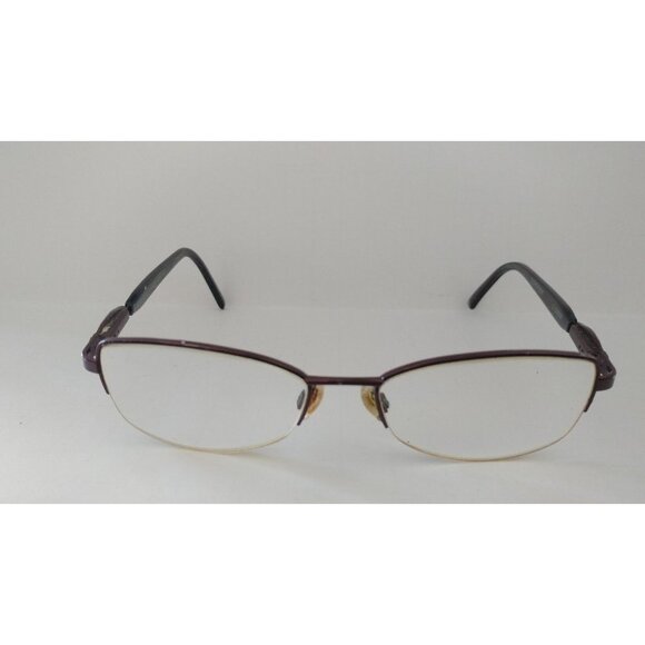 Authentic Clearvision 52*17*130mm Millie Brown Half Rimmed Eyeglasses Frames - Picture 1 of 6